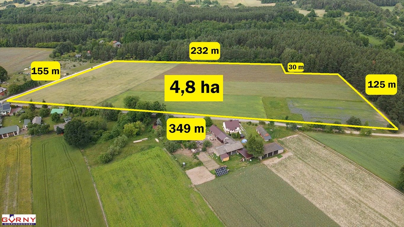 Duża działka inwestycyjna 48 000 m² z dostępem do rzeki zapraszam Dębowa Góra  48 000m2 Foto 1