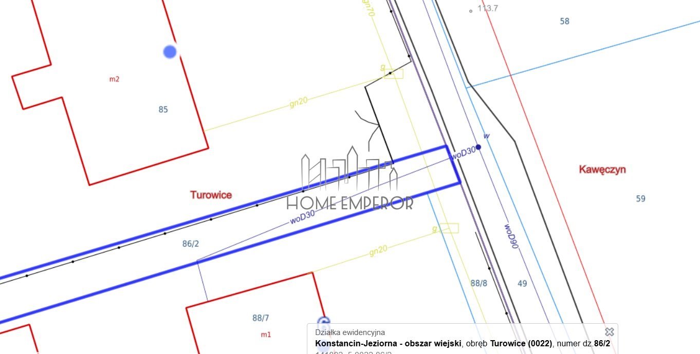 Działka rolna na sprzedaż Turowice  2 800m2 Foto 3