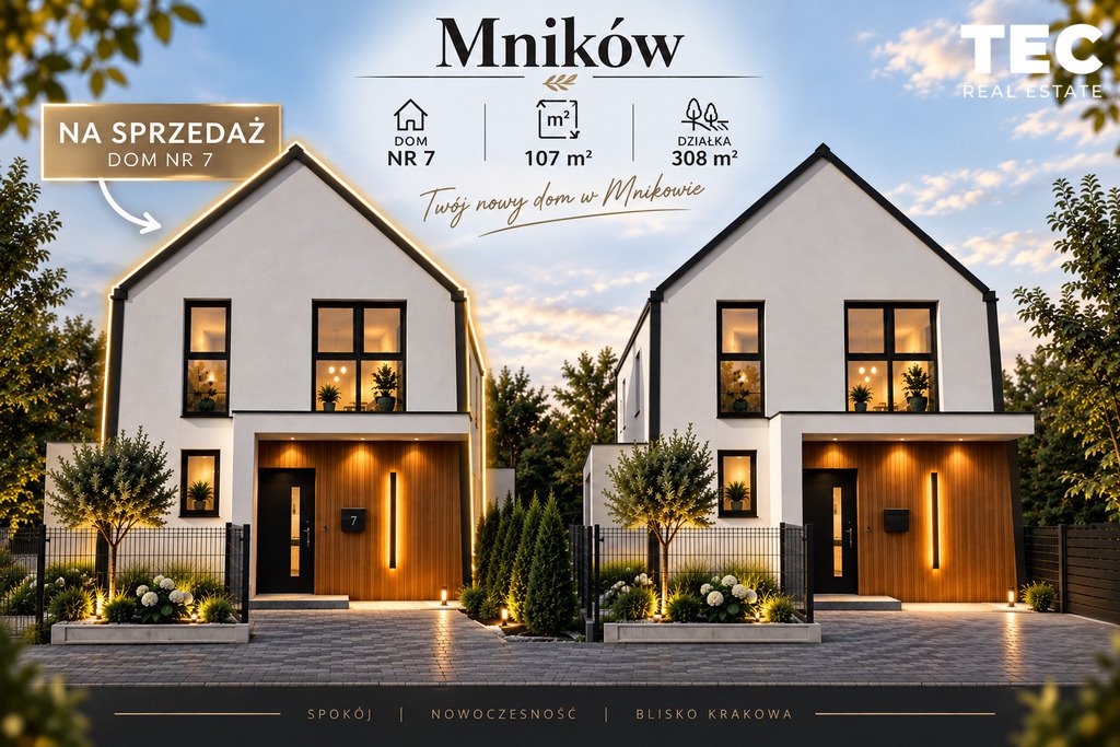 Zapraszam do obejrzenia nowoczesnego domu 149 m² w Mnikowie Mników  149m2 Foto 1