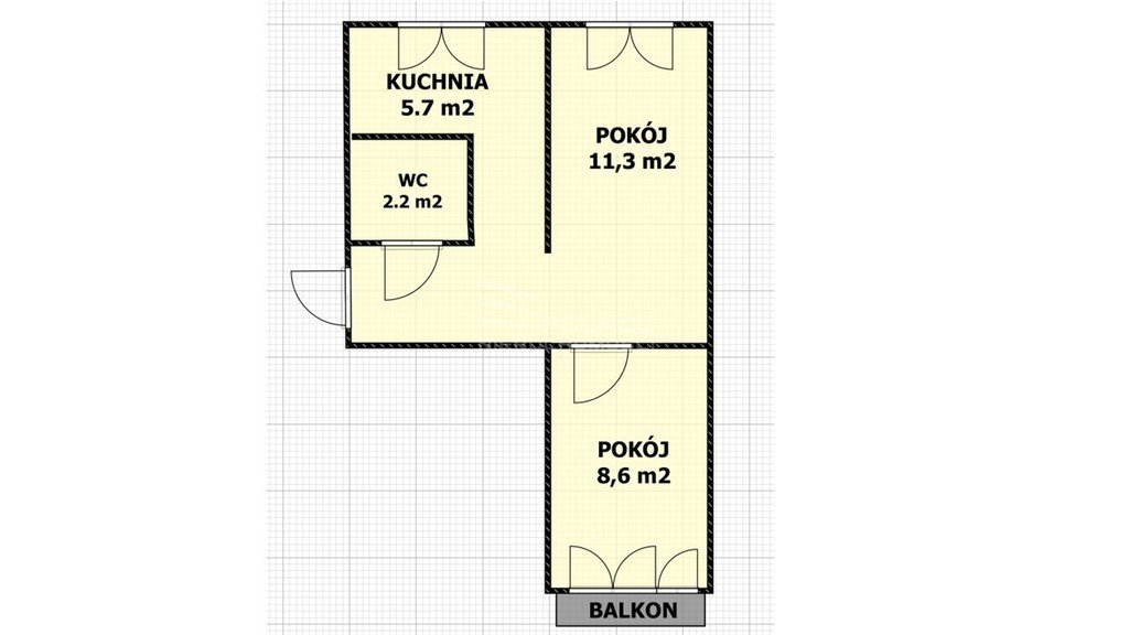 Mieszkanie dwupokojowe na sprzedaż Skarżysko-Kamienna, al. Tysiąclecia  33m2 Foto 3