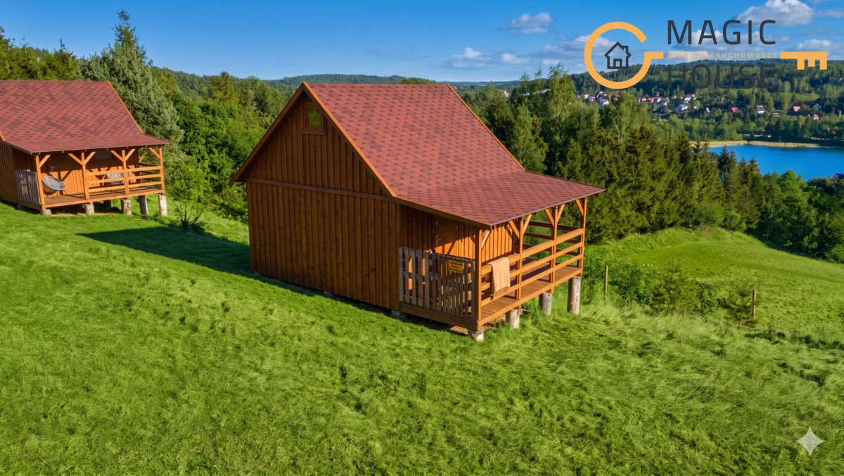 Działka z domkiem i panoramicznym widokiem na jeziora Pierszczewko  994m2 Foto 1