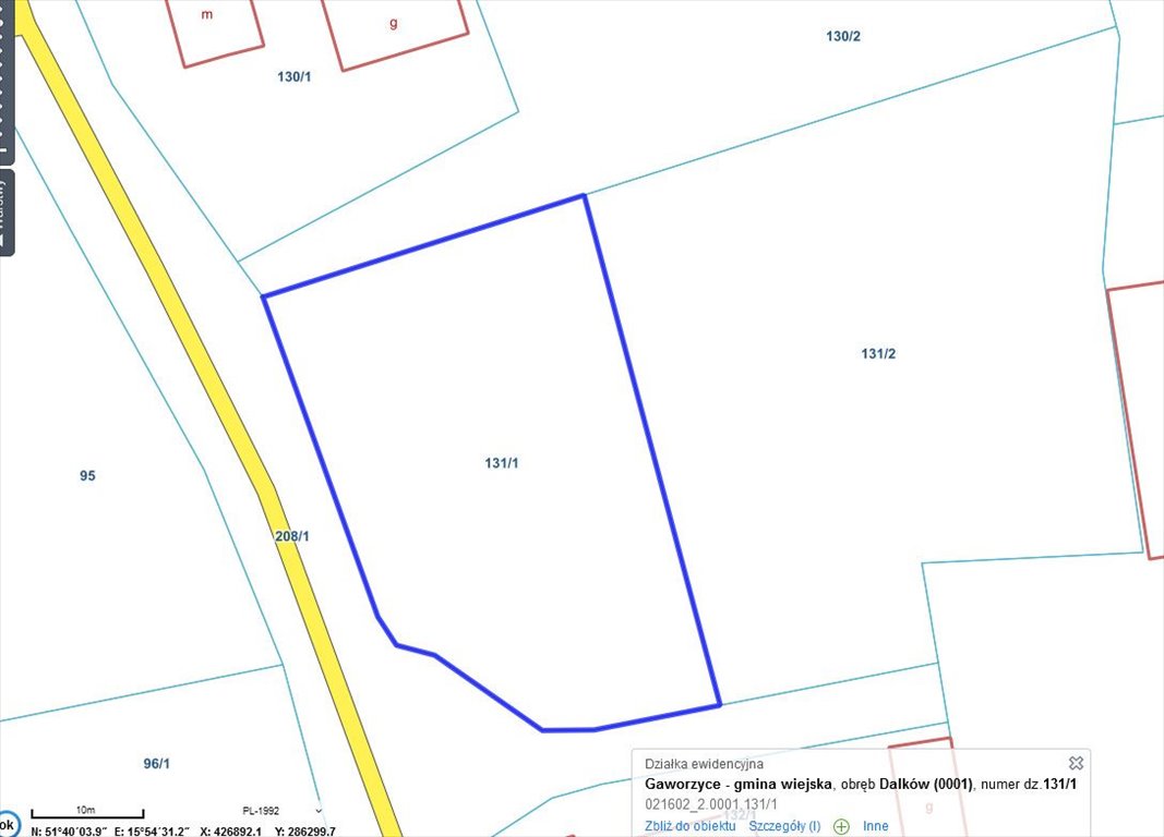 Działka 1265 m² pod dom w Kurów Wielki – spokojna okolica Kurów Wielki  1 265m2 Foto 1