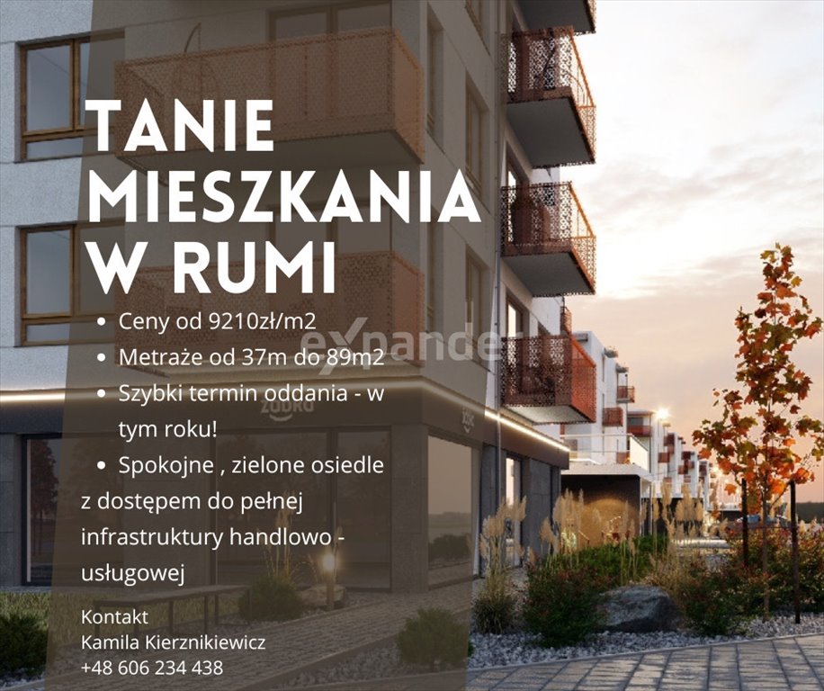 Mieszkanie dwupokojowe na sprzedaż Rumia, Dolna  37m2 Foto 1