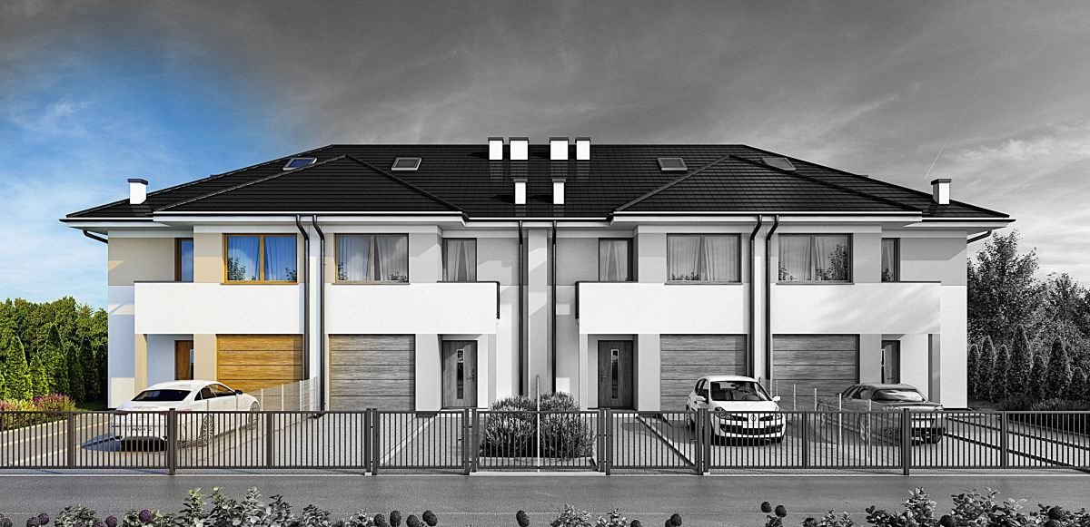 Nowoczesny dom z ogródkiem, garażem i strychem w Piastowie Piastów, Brandta  124m2 Foto 1