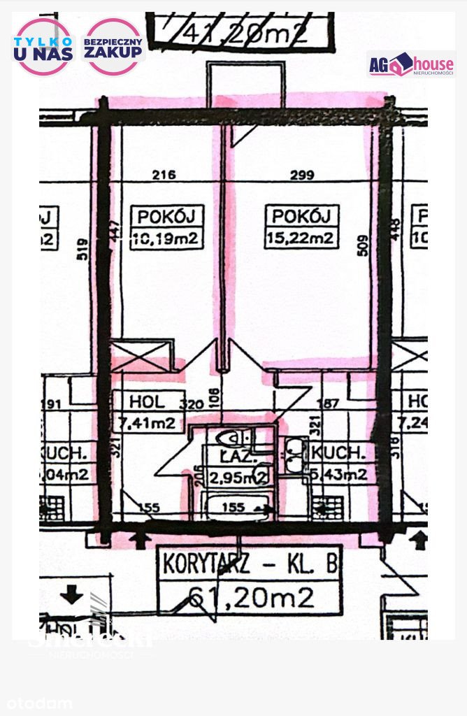 Mieszkanie dwupokojowe na sprzedaż Gdańsk, Żabianka, Gospody  41m2 Foto 2