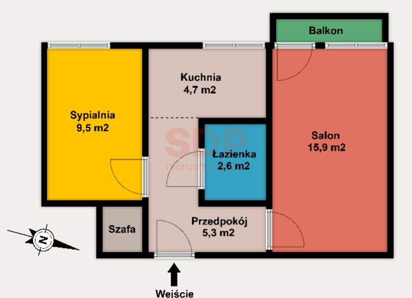 Mieszkanie dwupokojowe na sprzedaż Łódź, Bałuty, Włókniarzy  38m2 Foto 7