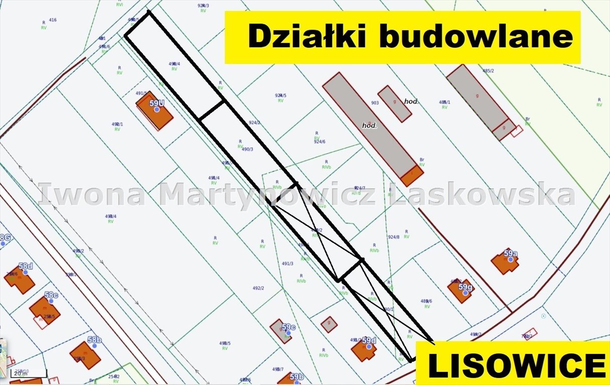 Działka inna na sprzedaż Lisowice  1 057m2 Foto 2