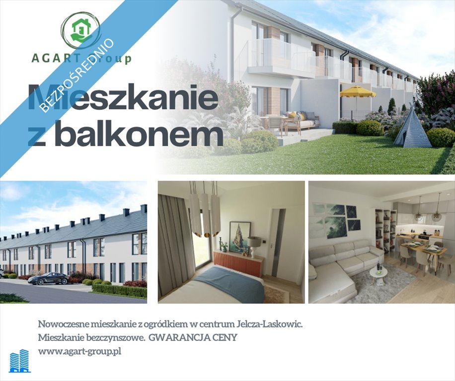 Mieszkanie trzypokojowe na sprzedaż Jelcz-Laskowice, Frezjowa  60m2 Foto 1