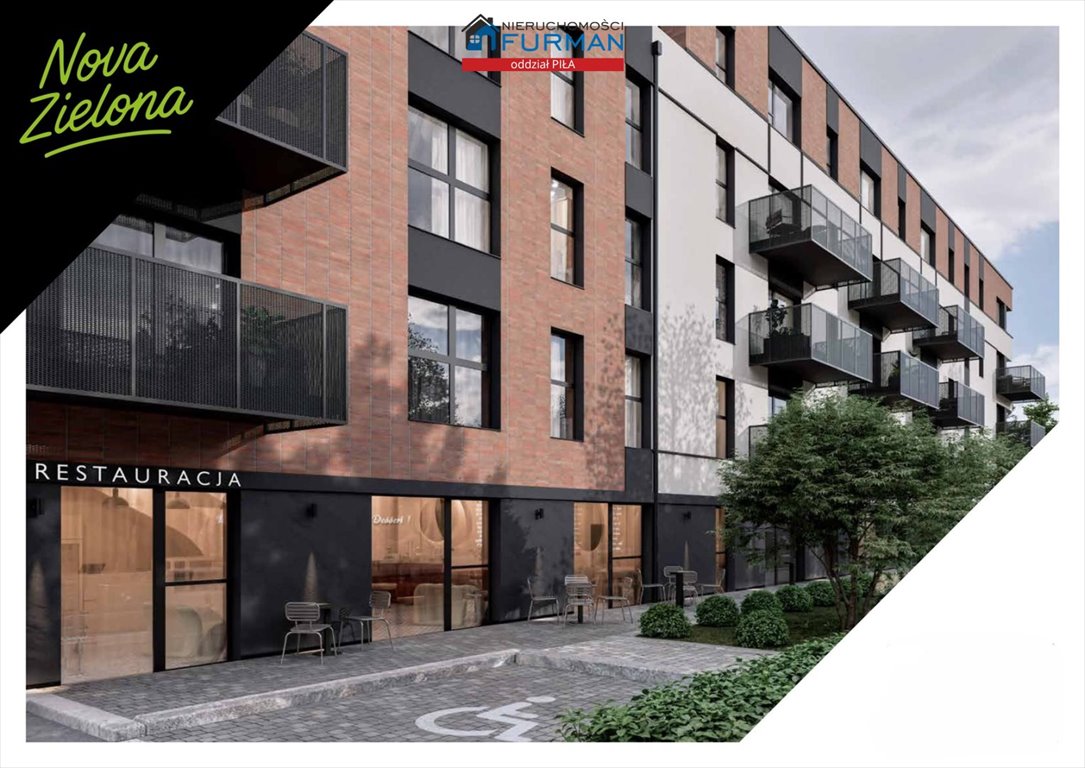 Polecam nowoczesne 3-pokojowe mieszkanie 56,89 m² z dużym balkonem w Pile Piła, Zielona Dolina  57m2 Foto 1