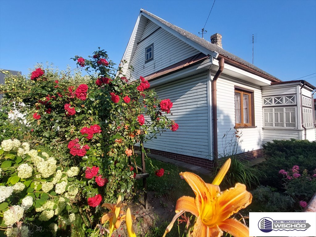 Urokliwy dom drewniany z ogrodem i garażem, 85 m2 Bielsk Podlaski, Hołowiesk  85m2 Foto 1