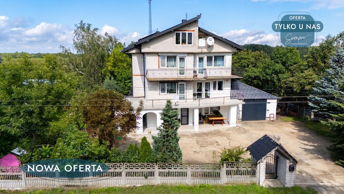 Na sprzedaż przestronny dom 357 m² z dużą działką 4098 m² w Nowym Adamowie Nowy Adamów  357m2 Foto 1