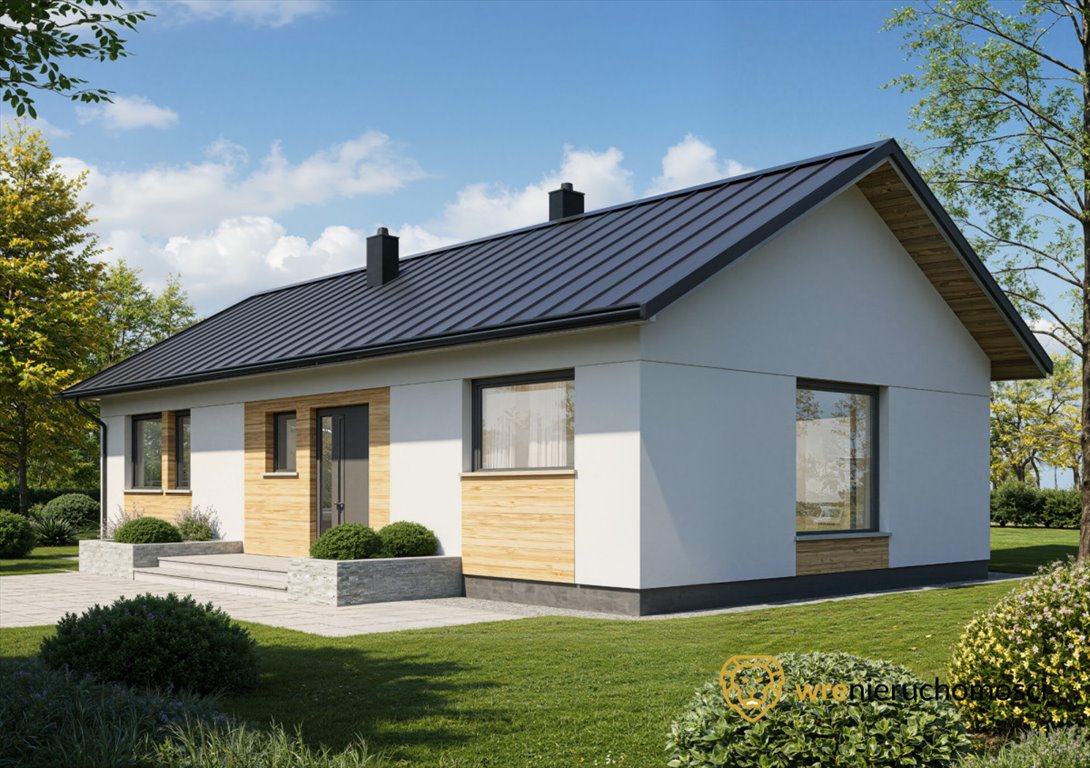 Nowoczesny dom parterowy 79 m² z dużą działką 1100 m² Piotrowice  80m2 Foto 1