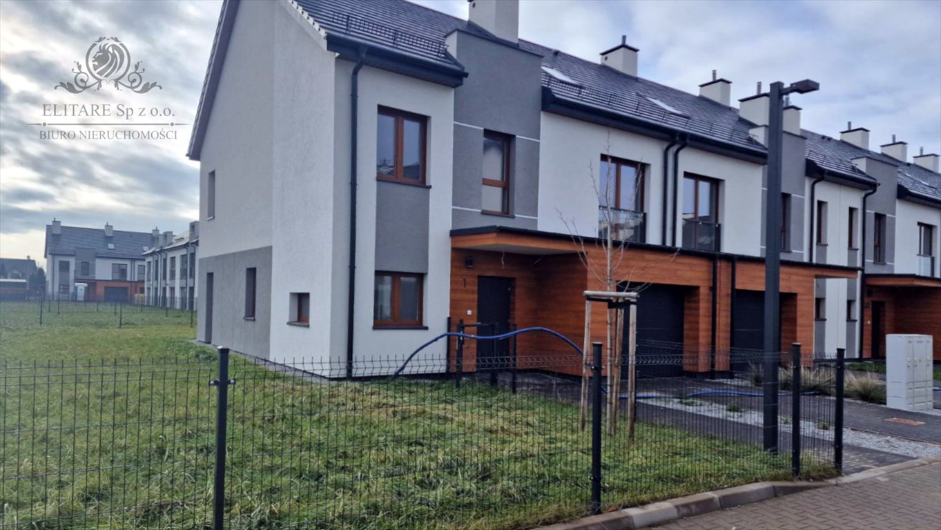 Dom szeregowy 130m² z ogrodem, garażem i nowoczesnym ogrzewaniem Kąty Wrocławskie, Kąty Wrocławskie  131m2 Foto 1