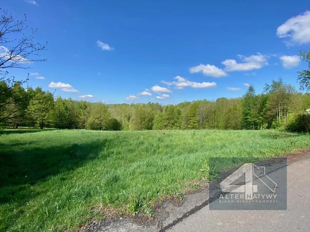 Działka 21 arów z mediaami, blisko Krakowa i Myślenic Zawada  2 100m2 Foto 1