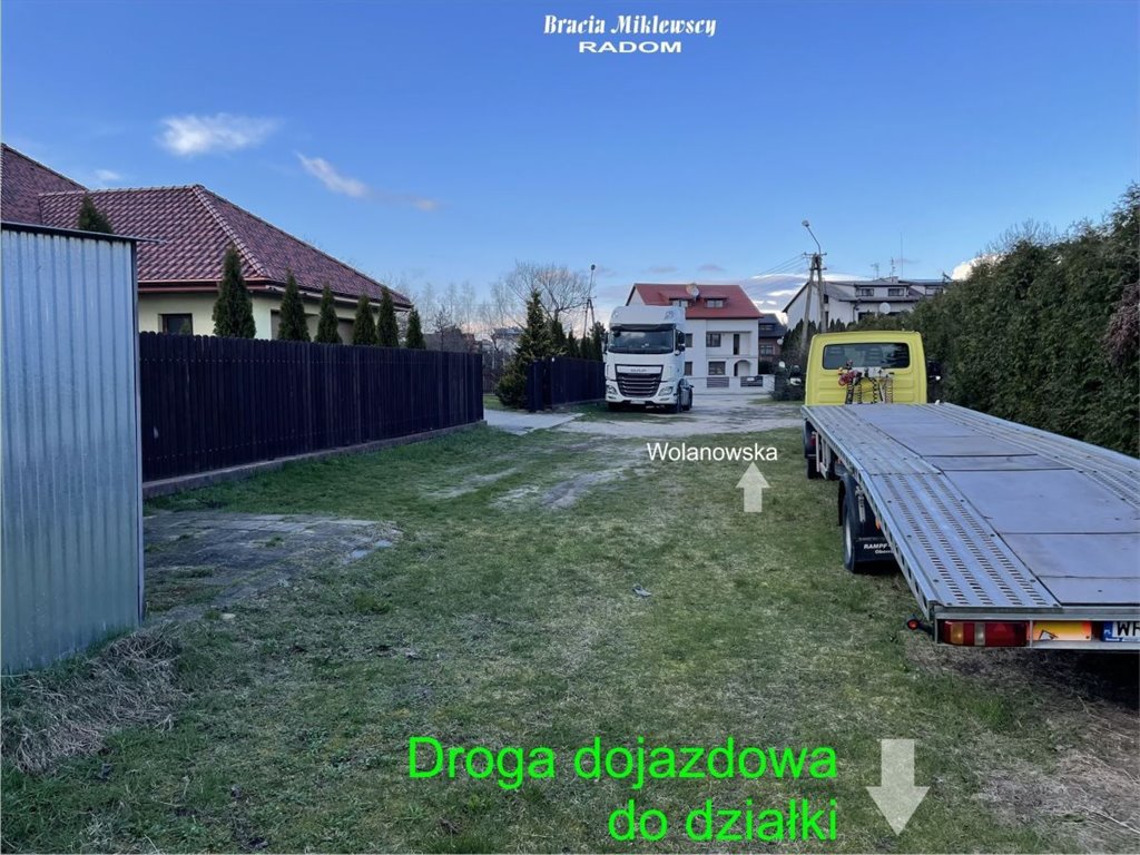 Działka budowlana na sprzedaż Radom, Zamłynie, Wolanowska  873m2 Foto 3