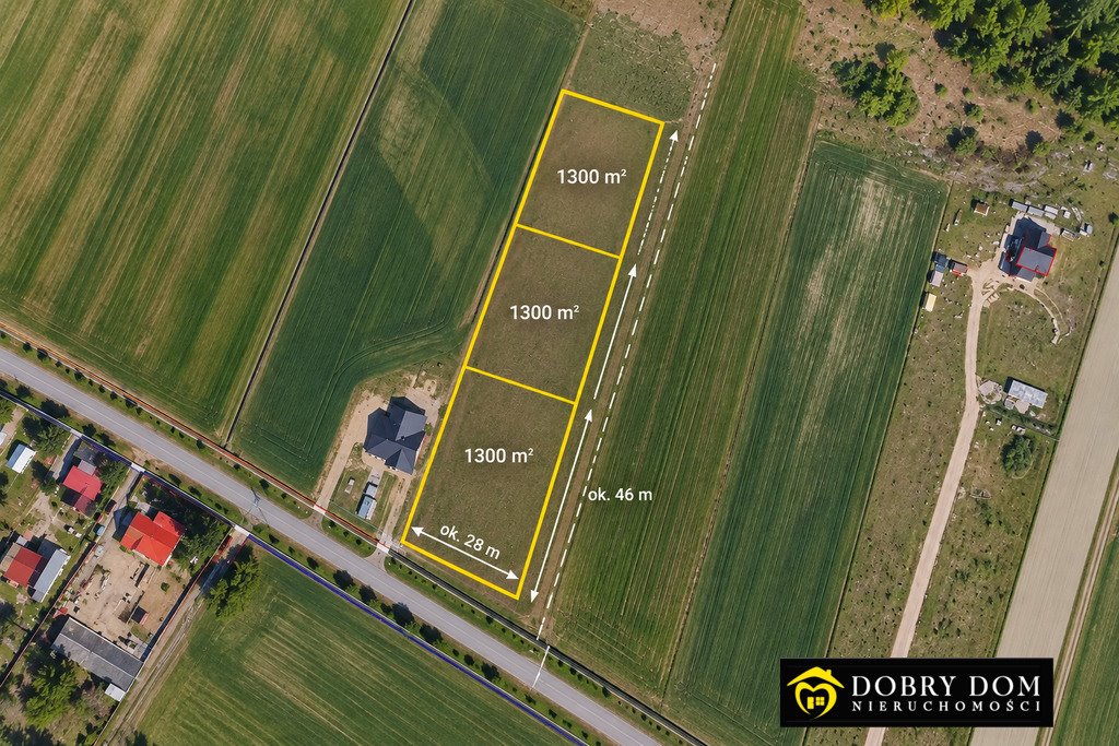 Działki 1300 m² - media w drodze - spokojna okolica Czarna Białostocka  1 300m2 Foto 1