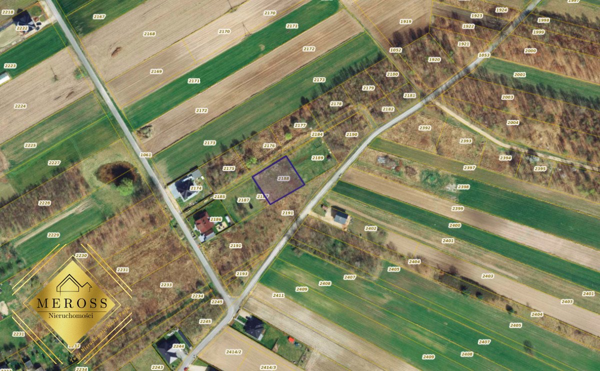 Działka 1227 m² z mediami, lasy i pola w Lubojnie Lubojna  1 227m2 Foto 1