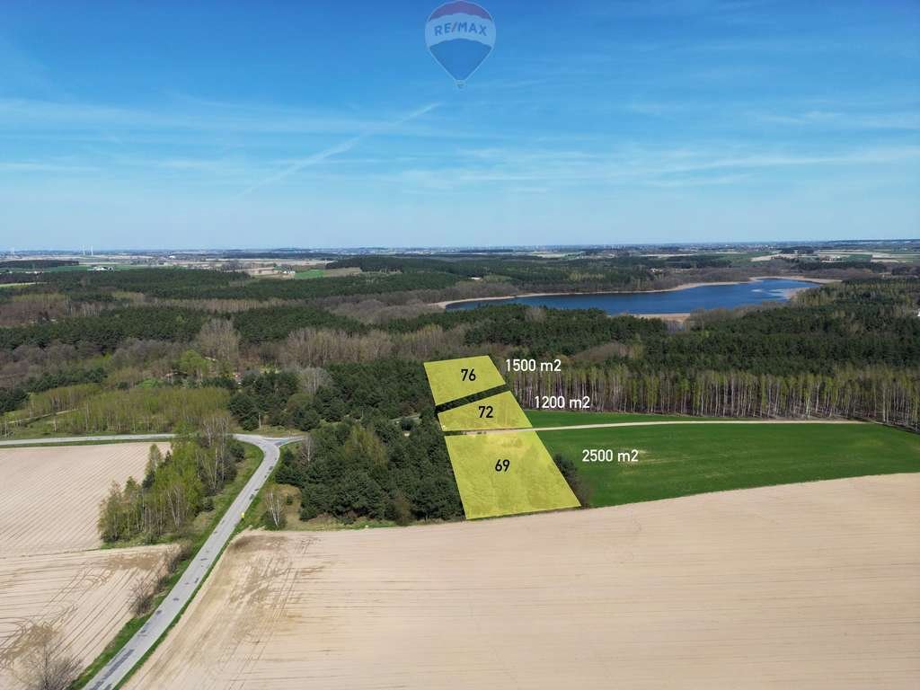 Działka z warunkami zabudowy, blisko jezior i lasów Stawiska, Wymysłowo  1 200m2 Foto 1