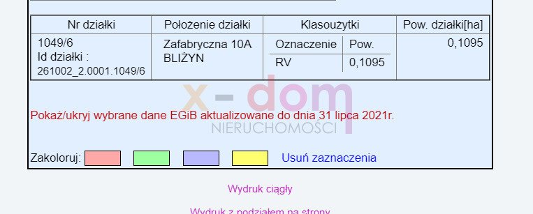 Działka inna na sprzedaż Bliżyn  1 095m2 Foto 3