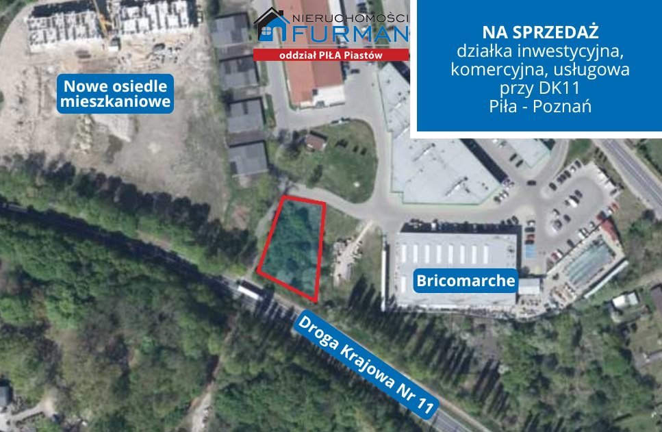 Działka inwestycyjna na sprzedaż Chodzież  1 220m2 Foto 1