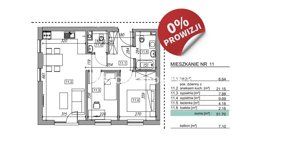 Mieszkanie trzypokojowe na sprzedaż Krzyszkowice, Zawada, Zawada, Słowińska  45m2 Foto 3