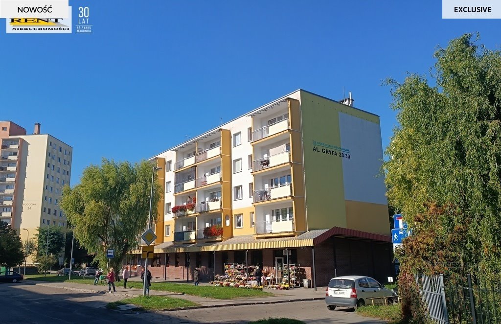 Mieszkanie trzypokojowe na sprzedaż Stargard, Aleja Gryfa  64m2 Foto 1