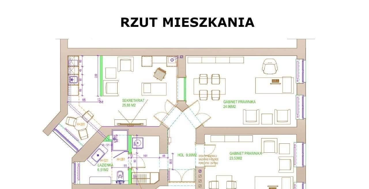 Mieszkanie trzypokojowe na wynajem Poznań, Centrum, ul. Mikołaja Kopernika  91m2 Foto 2