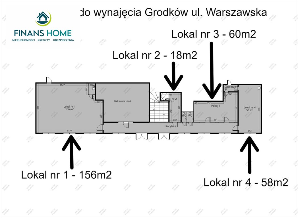 Lokal użytkowy na wynajem Grodków, Warszawska  58m2 Foto 12