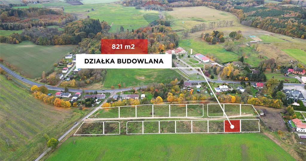 Działka budowlana na sprzedaż Rymań, Koszalińska  821m2 Foto 1