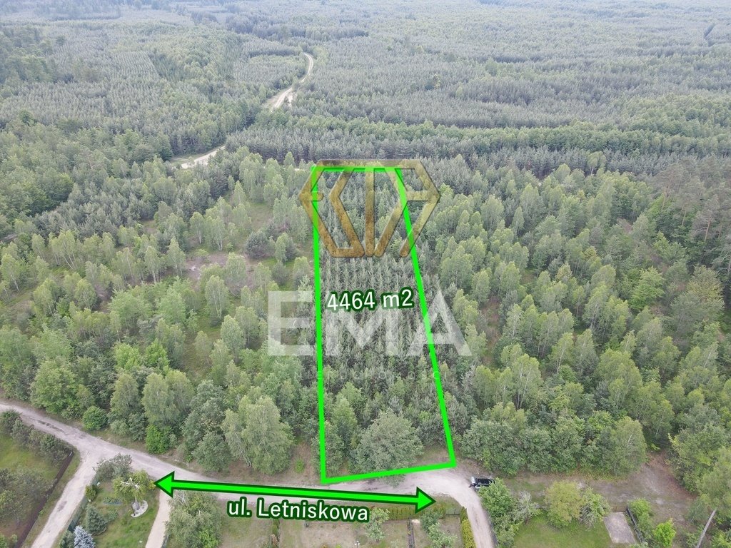 Działka leśna 4464 m² w Herbach - cisza i natura polecam! Pietrzaki, Letniskowa  4 464m2 Foto 1