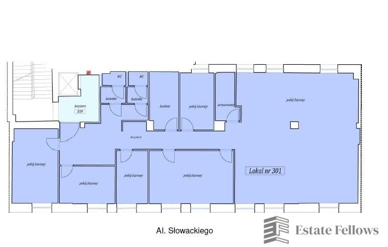 Nowoczesny lokal biurowy 238 m2 z klimatyzacją i systemem kontroli Kraków  239m2 Foto 1