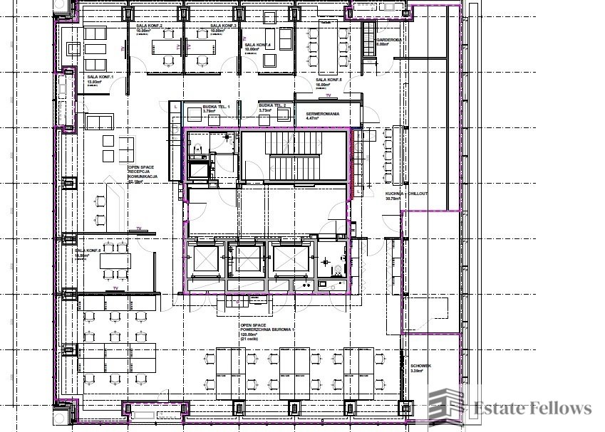 Wynajmę nowoczesny lokal 395 m² na 18. piętrze w Krakowie Kraków, al. Pokoju  395m2 Foto 1