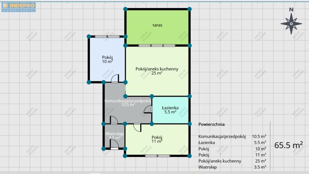 Mieszkanie trzypokojowe na sprzedaż Marki, Skowronia  68m2 Foto 4