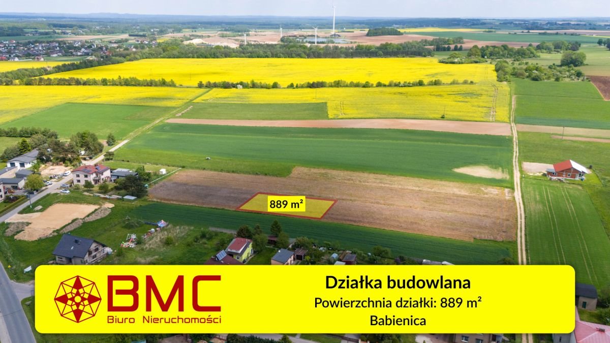 Działka budowlana 889 m² w Babienicy – idealna pod dom Babienica, Wolności  889m2 Foto 1