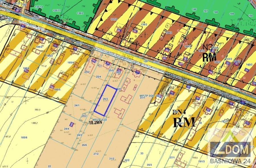 Na sprzedaż działka 907 m² w Nowinach z MPZP Nowiny  907m2 Foto 1
