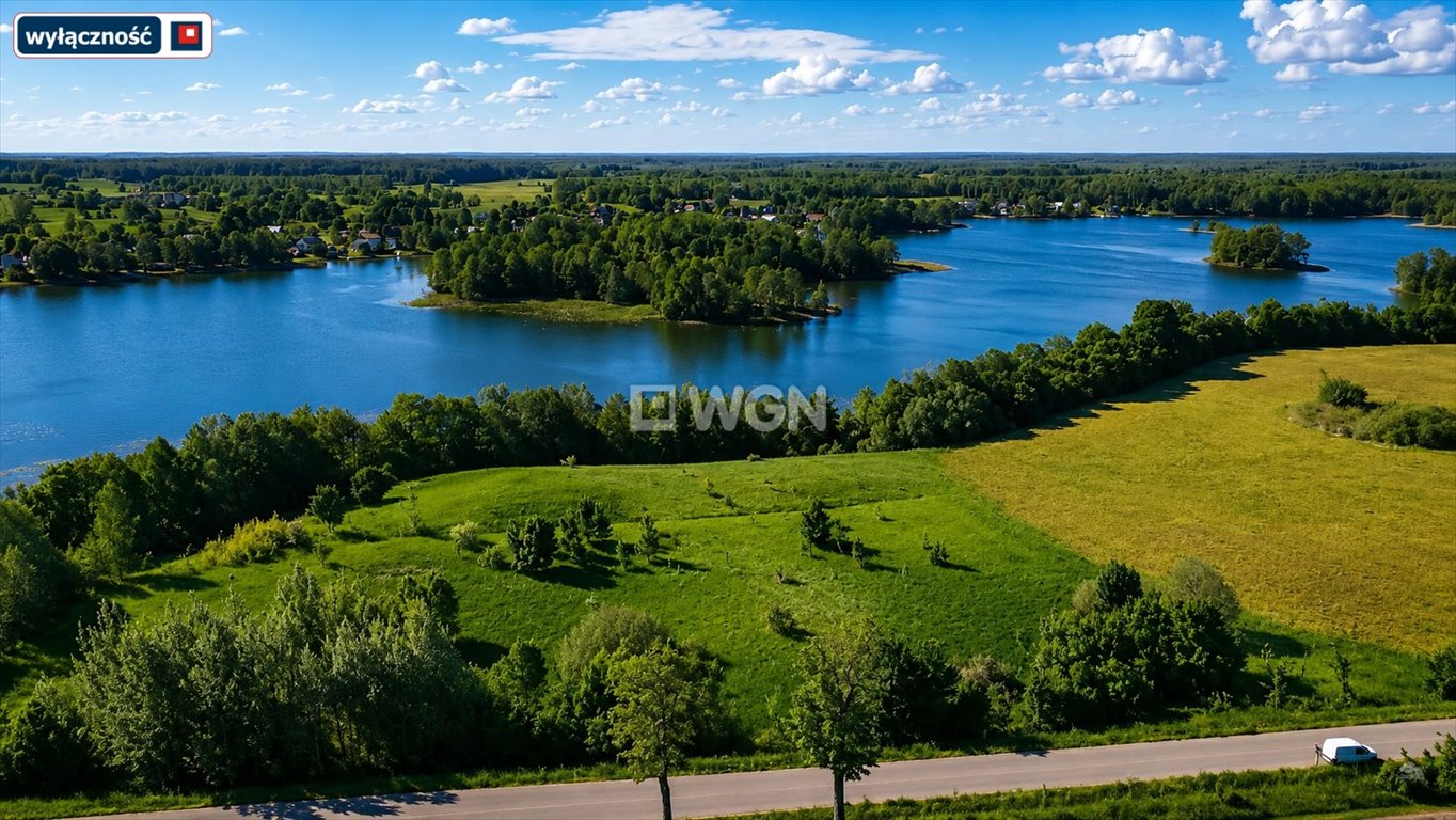 Działka z linią brzegową jeziora Druglin Duży Mazury - 3031 m² Rożyńsk  3 031m2 Foto 1