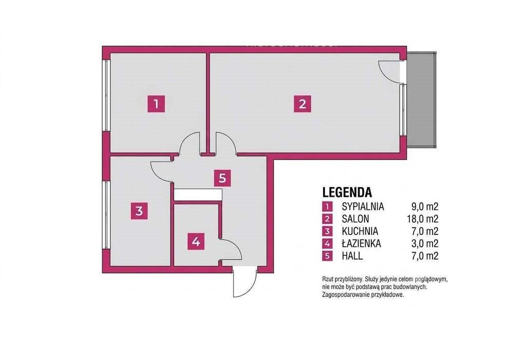 Sprzedam 2-pokojowe mieszkanie 44 m² w Łodzi z balkonem Łódź, Górna, Gersona  44m2 Foto 1