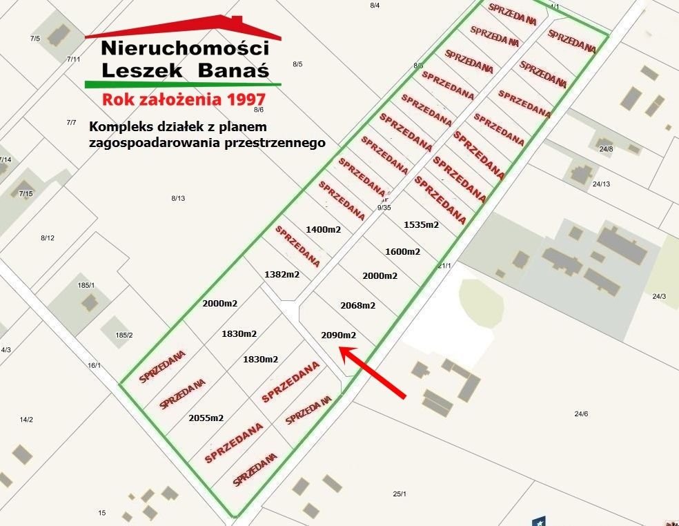 Działka budowlana na sprzedaż Pokrzywno  2 090m2 Foto 3