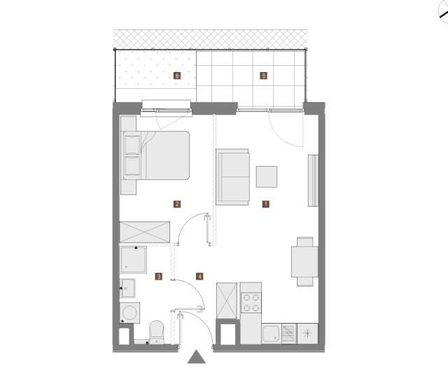 Nowoczesne 2-pokojowe mieszkanie 36 m2 z własną stacją kolejową Warszawa, Targówek, Zacisze, Wierna  36m2 Foto 1