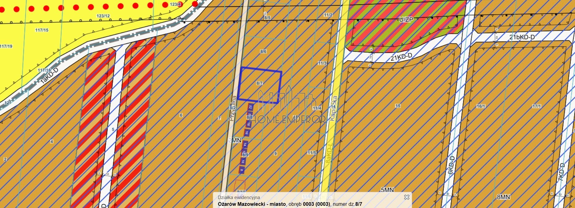 Działka budowlana na sprzedaż Ożarów Mazowiecki, Przytulna  1 300m2 Foto 1