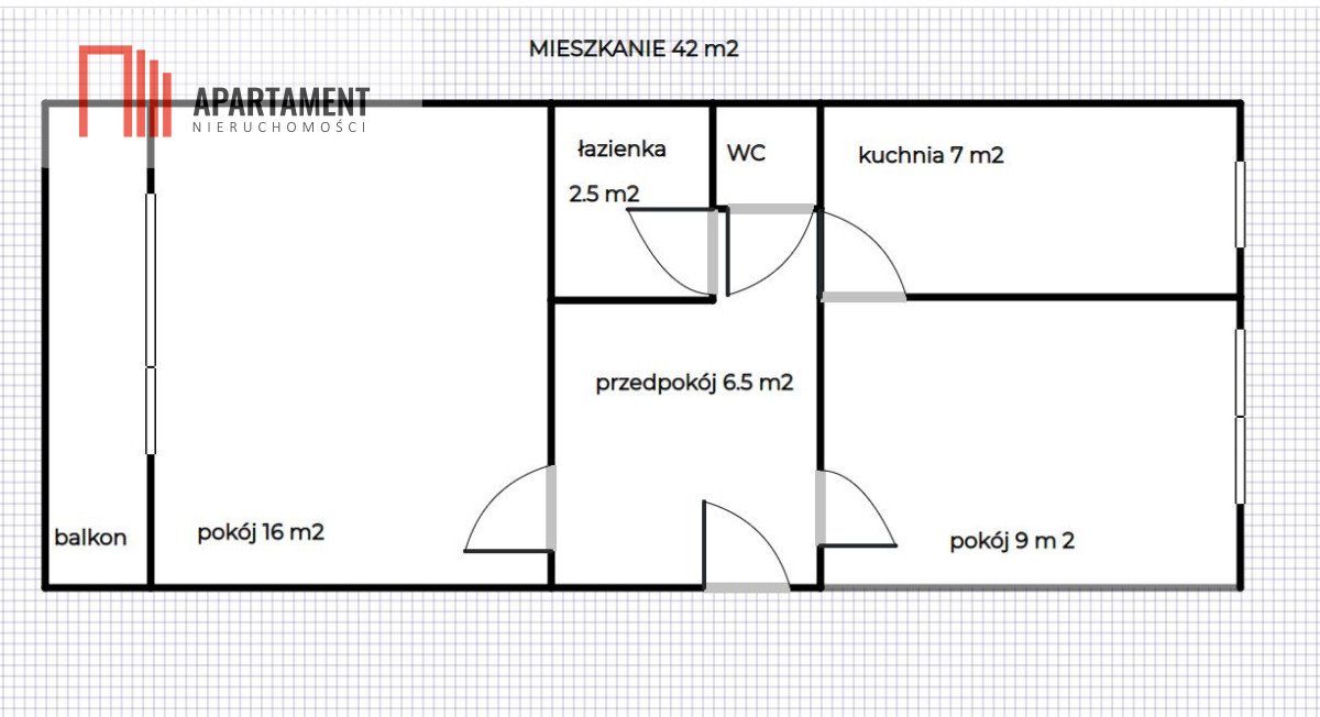 Mieszkanie dwupokojowe na sprzedaż Bydgoszcz, Wyżyny  43m2 Foto 16