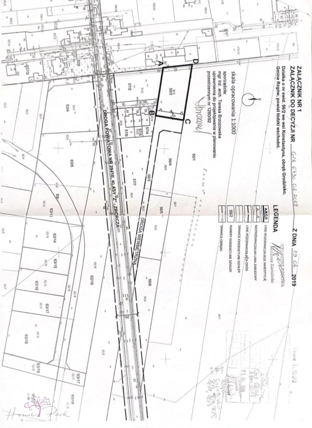 Działka budowlana na sprzedaż Grodzisko, Konstantyna  1 300m2 Foto 2