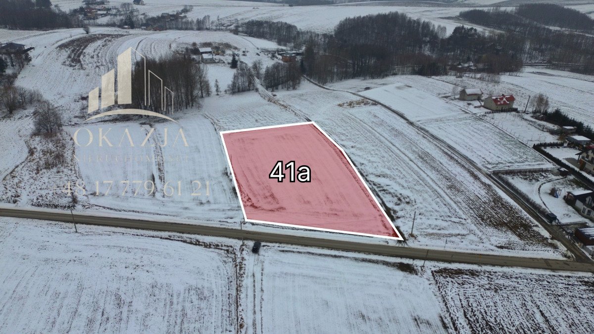 Działka 41 ar z mediami, idealna pod dom w Niechobrz Niechobrz  4 100m2 Foto 1