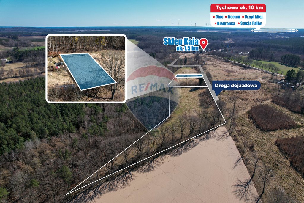 Działka pod inwestycję w Słonino – cisza i blisko natury Słonino  1 058m2 Foto 1