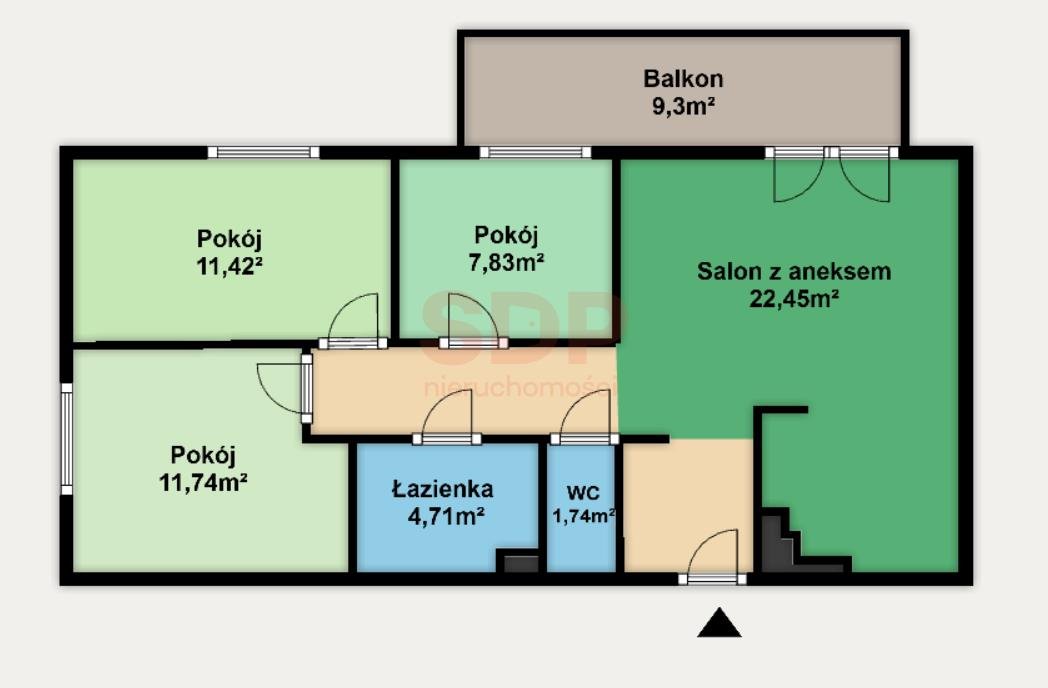 Mieszkanie czteropokojowe  na sprzedaż Wrocław, Fabryczna, Stabłowice, Stabłowicka  70m2 Foto 2