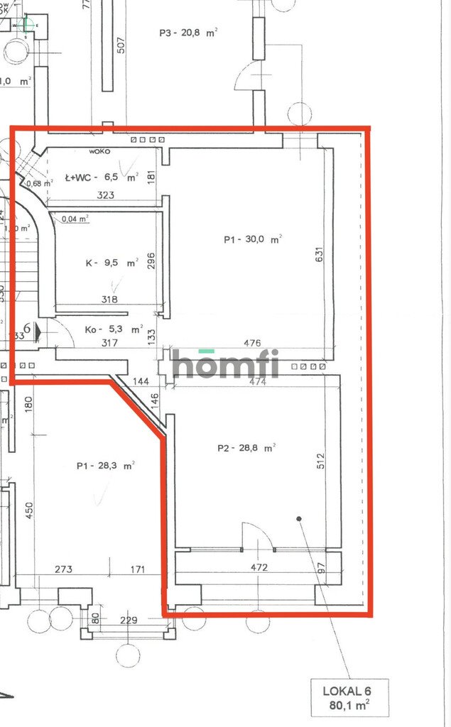 Mieszkanie dwupokojowe na sprzedaż Poznań, Jeżyce, Janusza Zeylanda  80m2 Foto 2