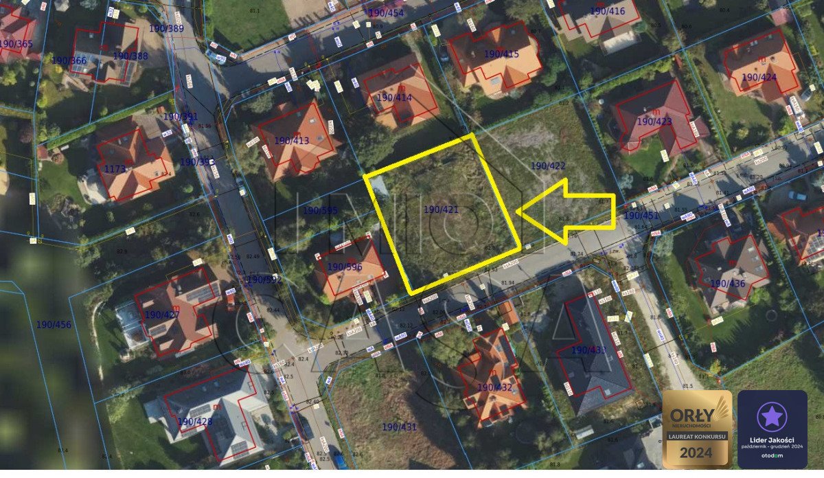 Działka 616m2 z fundamentem pod dom w Suchym Dworze Suchy Dwór, Adama Bahdaja  616m2 Foto 1