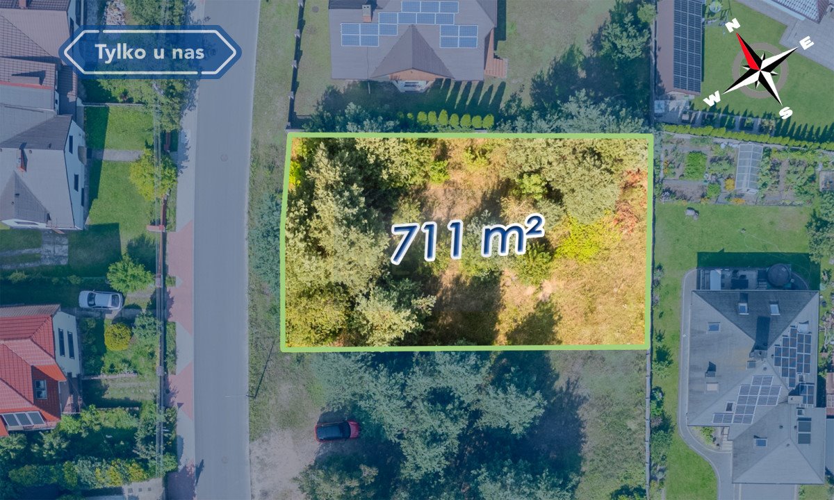 Działka budowlana na sprzedaż Herby, Marii Konopnickiej  711m2 Foto 1