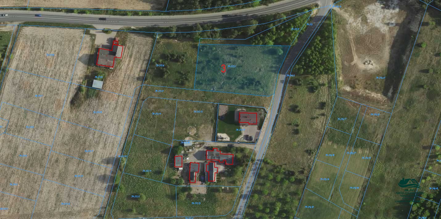 Polecam działkę rolną 2518 m² pod dom w Stawkach Stawki  2 518m2 Foto 1