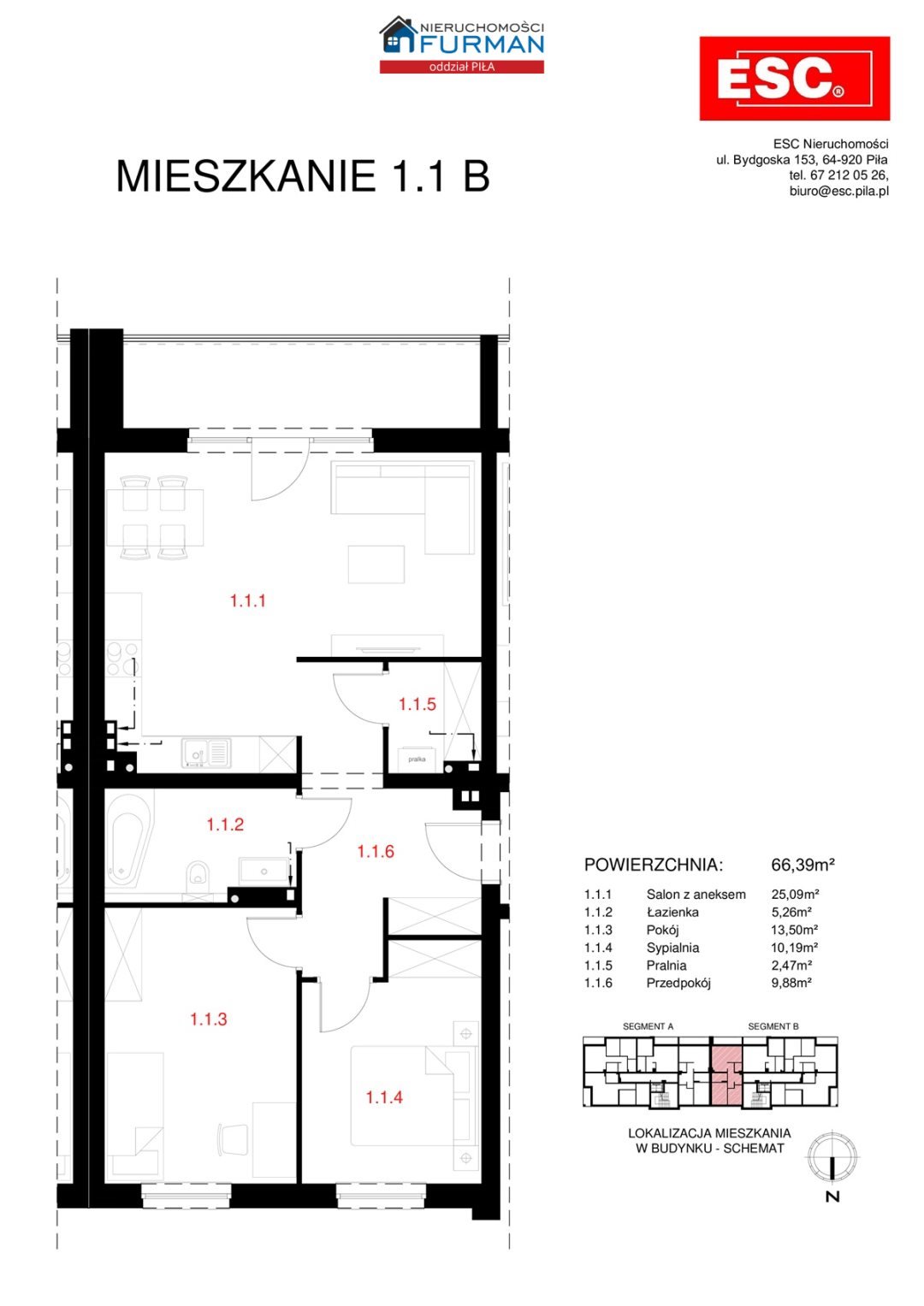 Nowoczesne 3-pokojowe mieszkanie w Piła Górne, stan deweloperski Piła, Górne  66m2 Foto 1